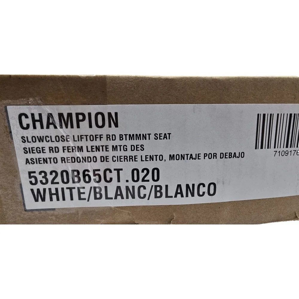American Standard White Soft Close 5320B65CT.020 - Champion Round Toilet Seat‎